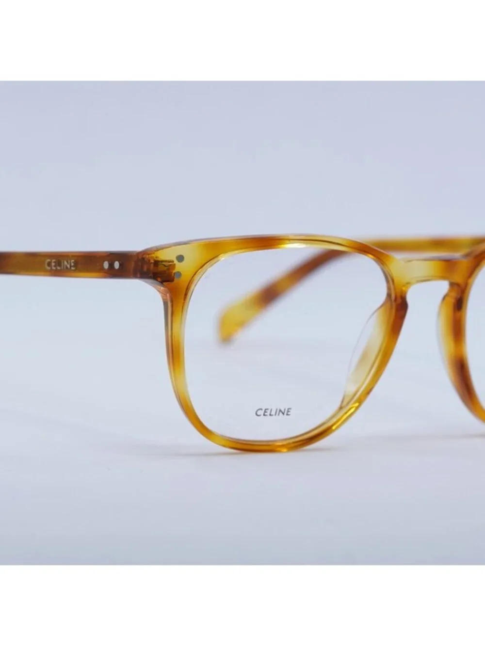 Celine CL50046I 053 Eyeglasses Havana 52mm Round Frame